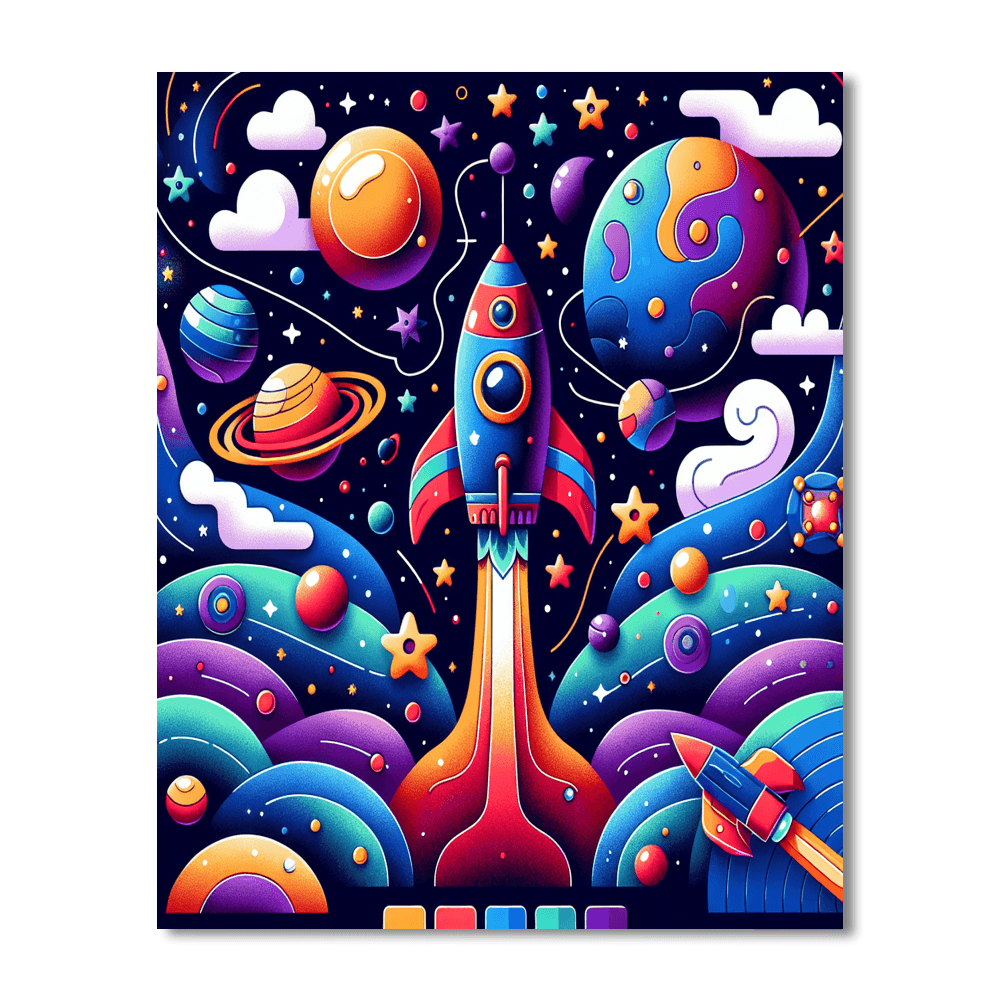 Space Adventures Paint By Numbers