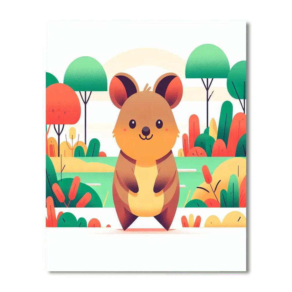 Quirky Quokka Fun Painting By Numbers Kit