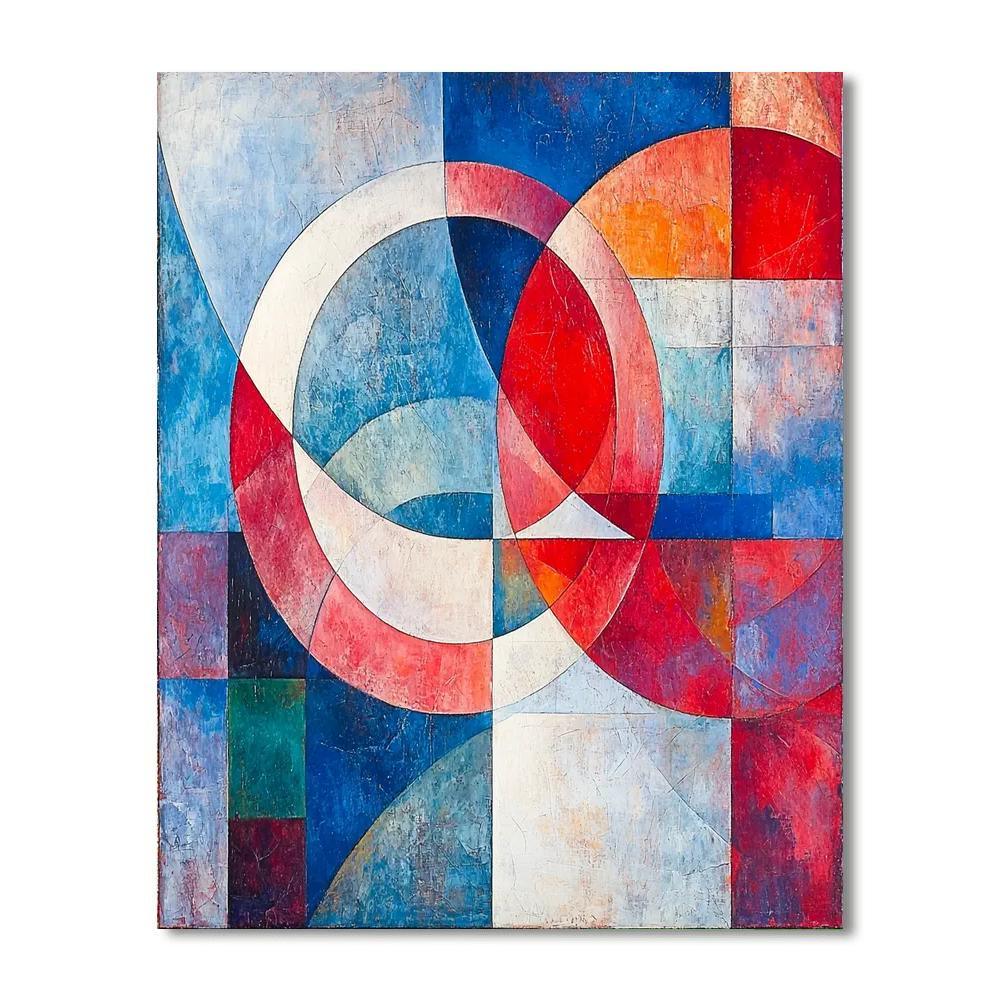 Kazimir Malevich Inspired Geometric Visions  Numbered Painting Kits