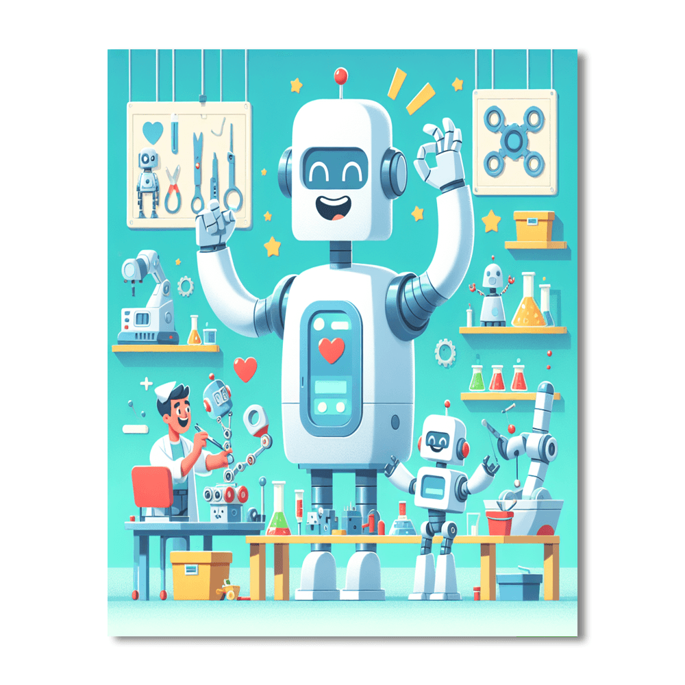 Robotic Innovators Painting By Numbers Kit