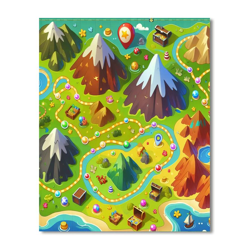 The Great Treasure Map DIY Paint By Numbers