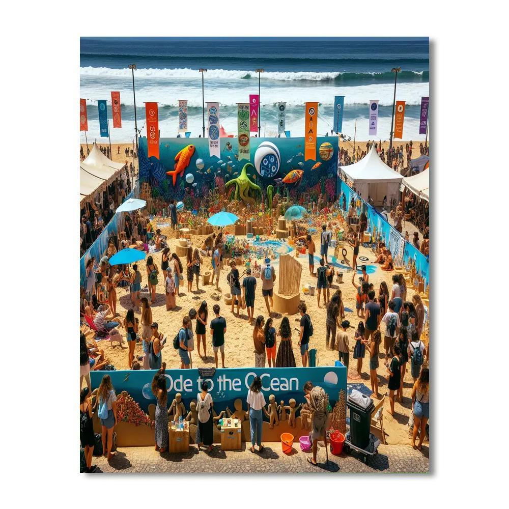 Ode To The Ocean DIY Paint By Numbers