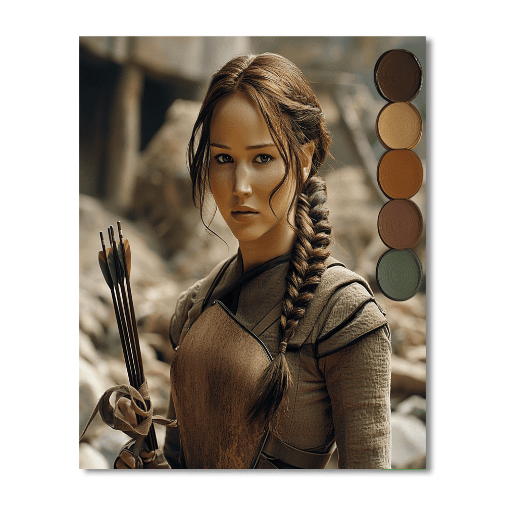 Jennifer Lawrence: The Resilient Spirit Of Katniss Paint By Numbers