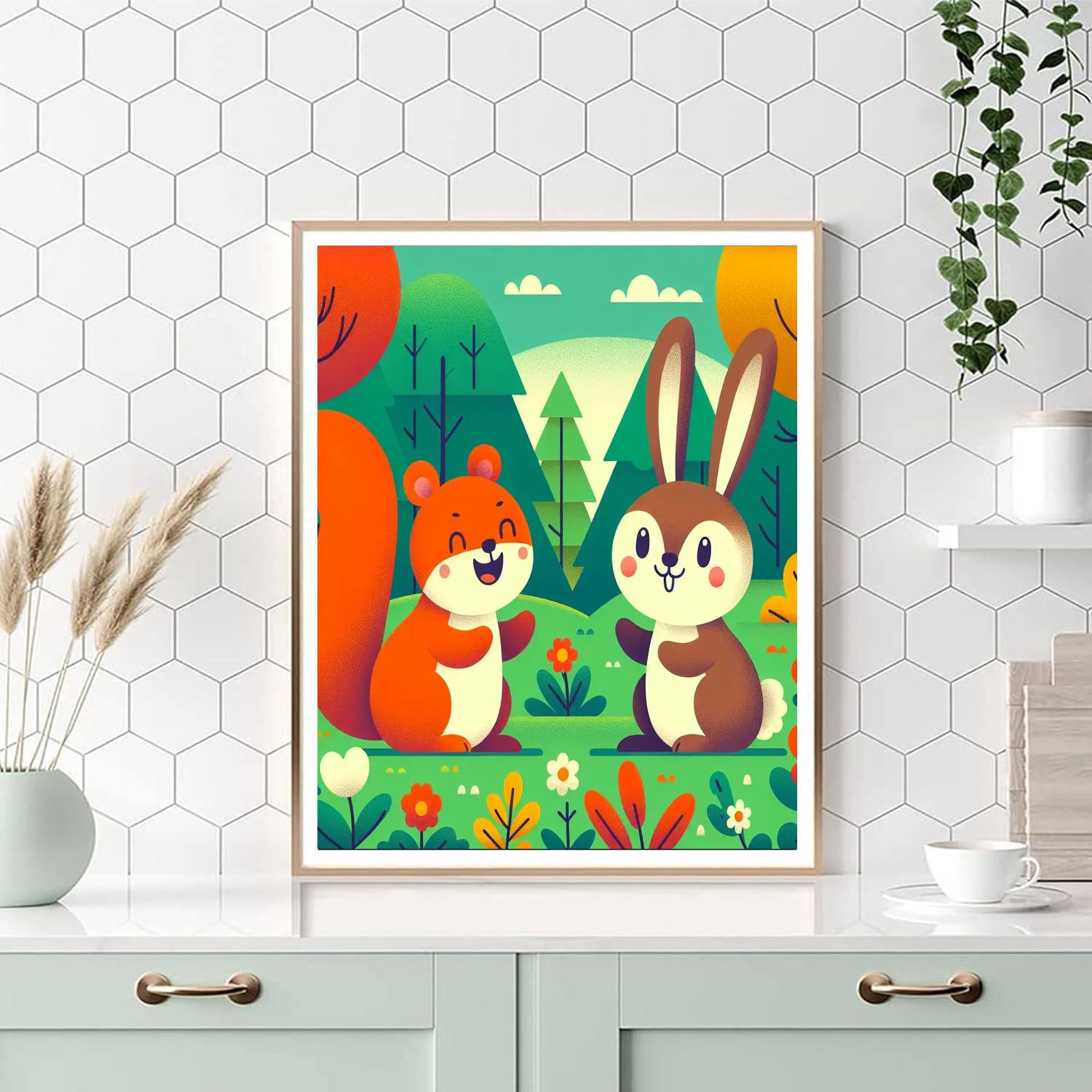 Woodland Animal Kingdom Numbered Painting Kits