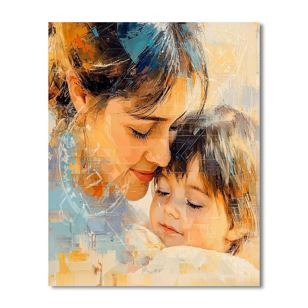 Mother's Tender Touch Number Painting