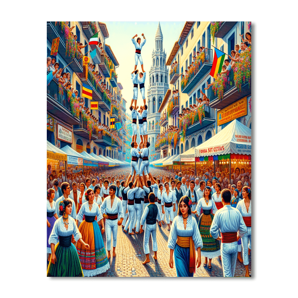 La Mercè - Spain Painting Number Kit