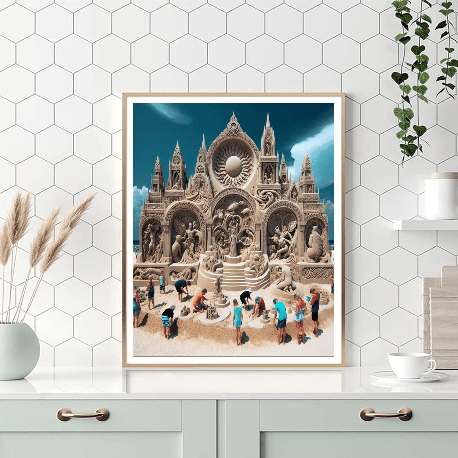 Sandfest - Australia Number Painting