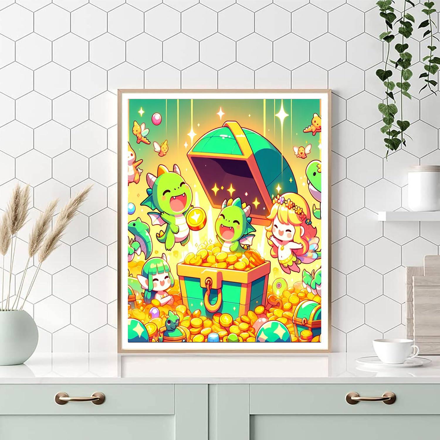 Mini Mythical Creatures Paint By Numbers Art