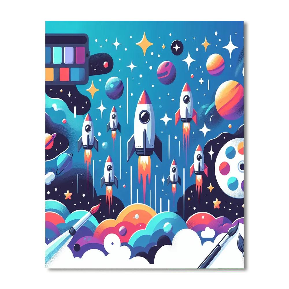 Astro Adventure Numbered Painting Kits