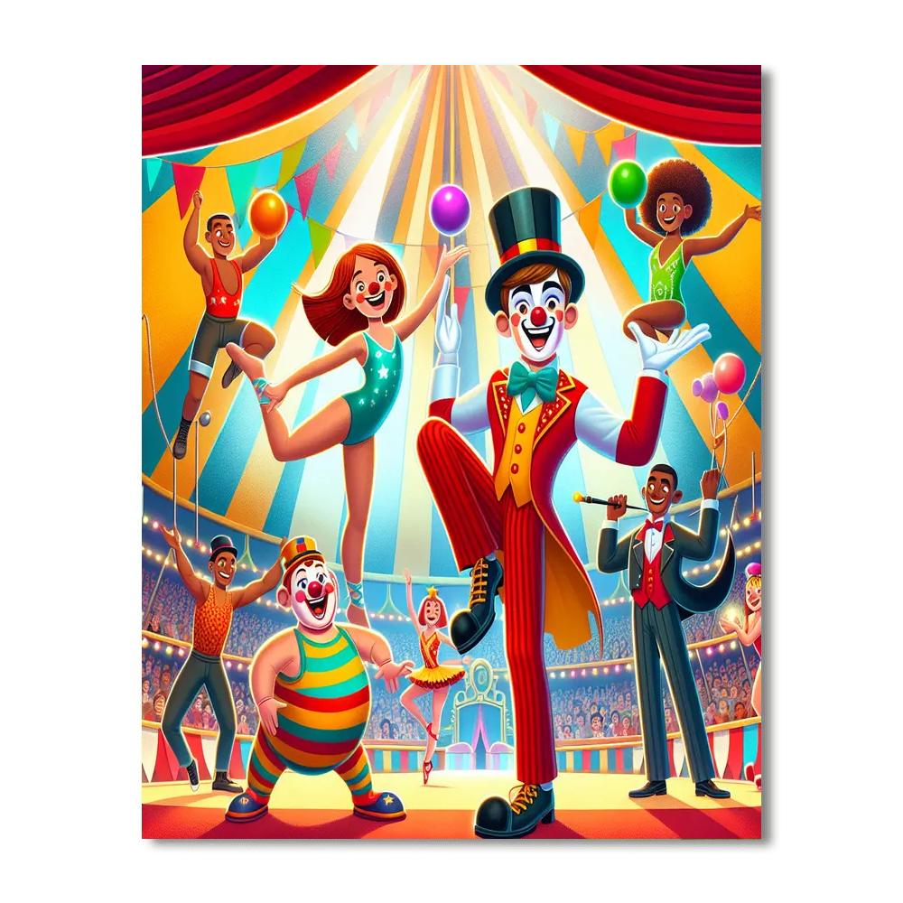 Circus Stars Number Painting