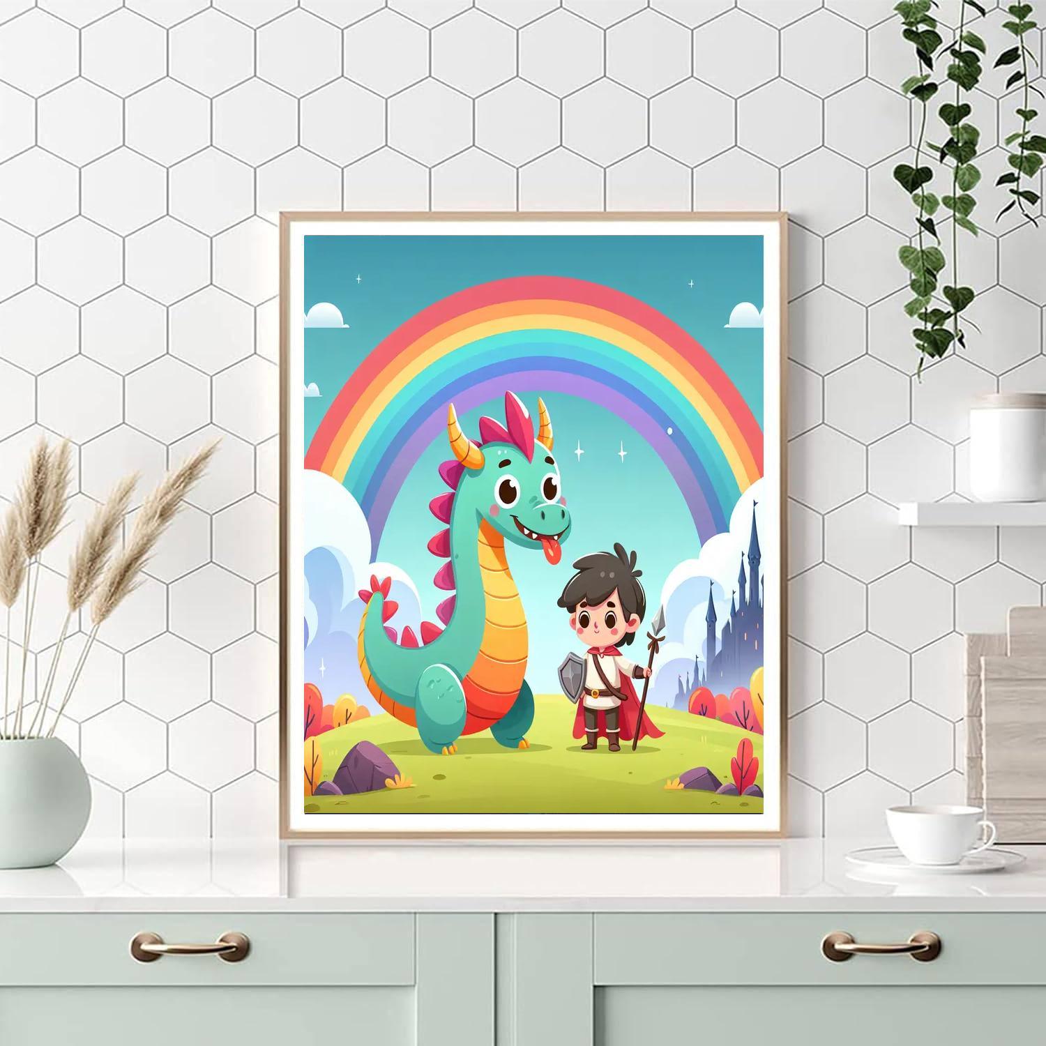 Legendary Dragon Tale Paint By Numbers