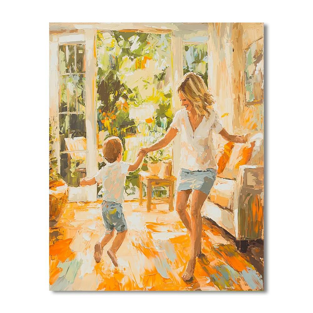 Mommy And Me Time Number Painting