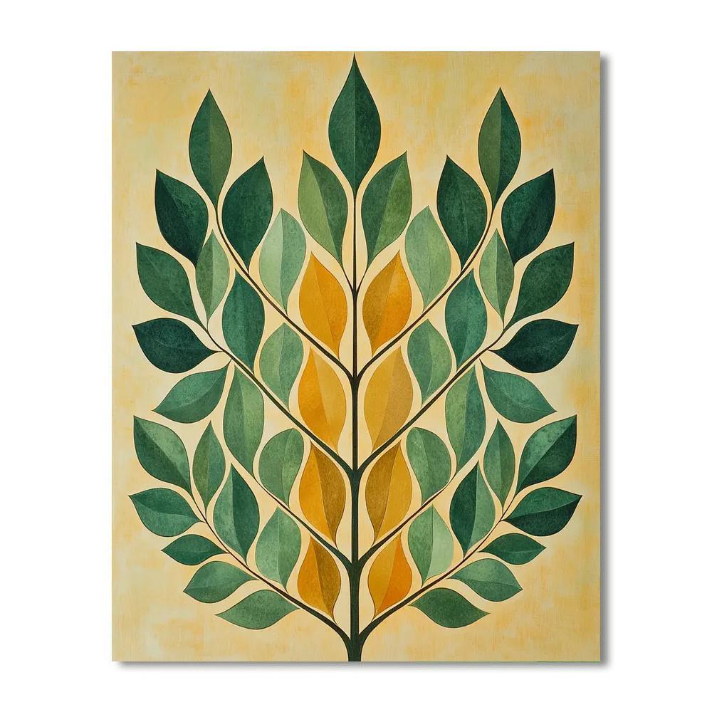 Nandalal Bose Inspired Nature's Symmetry  Painting Number Kit