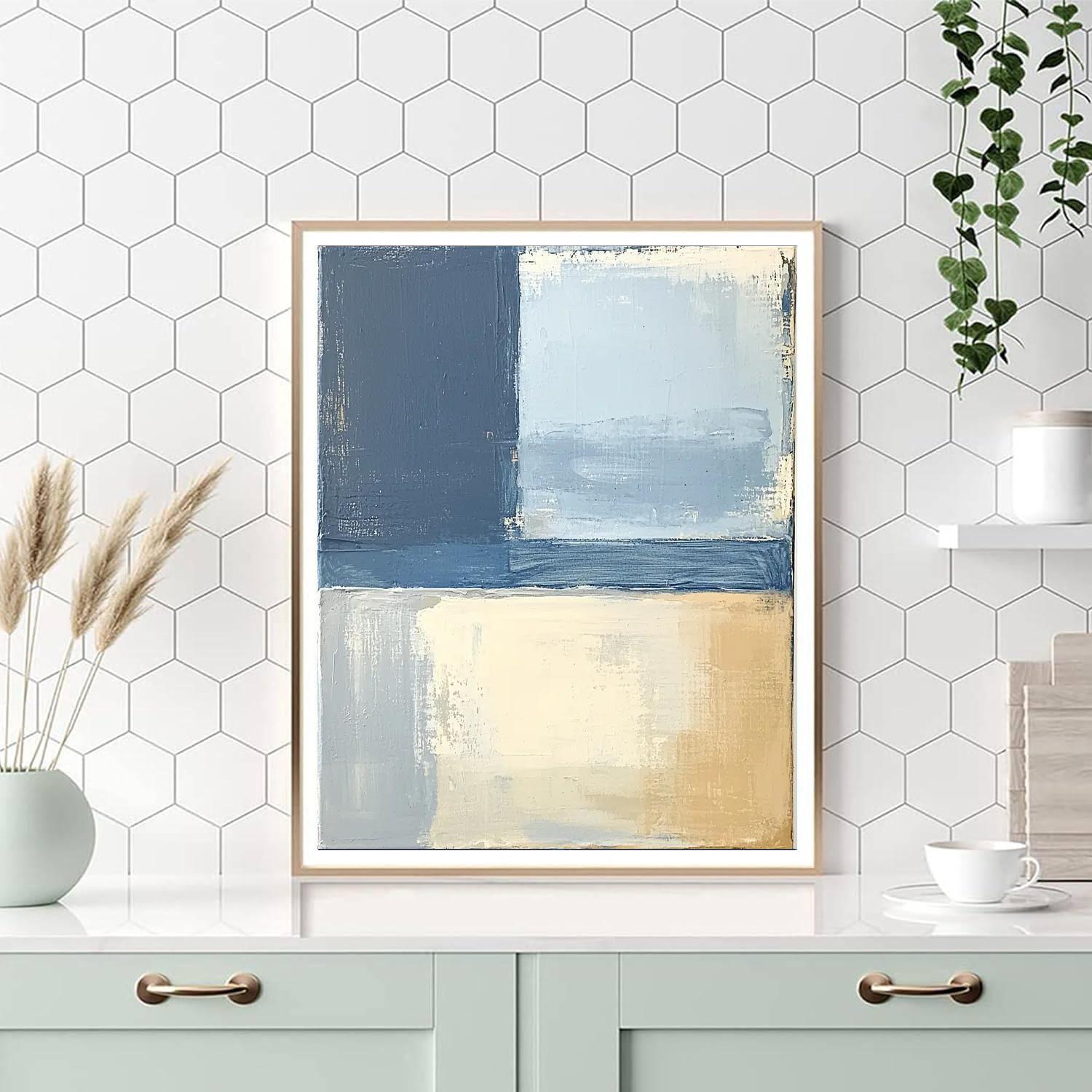 Agnes Martin Inspired Modern Minimalist Contemplation  Paint By Numbers