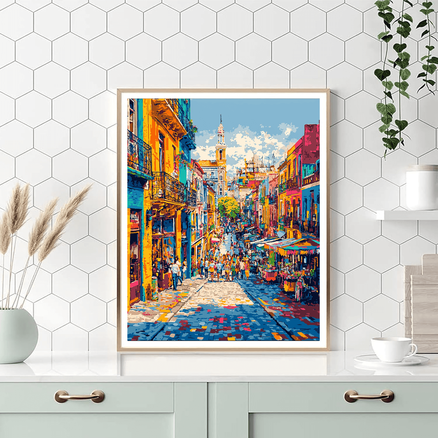 La Boca Neighborhood - Buenos Aires, Argentina DIY Paint By Numbers