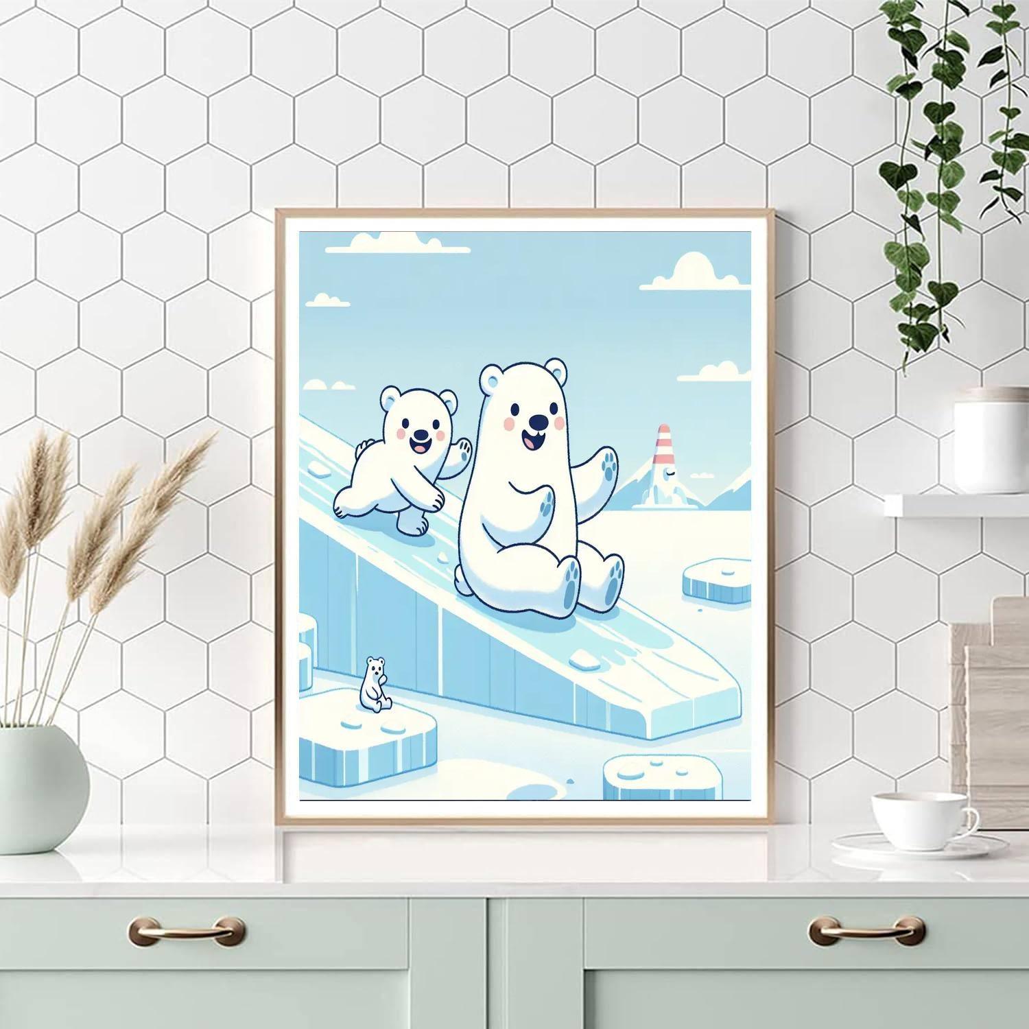 Polar Bear Adventures Paint By Number