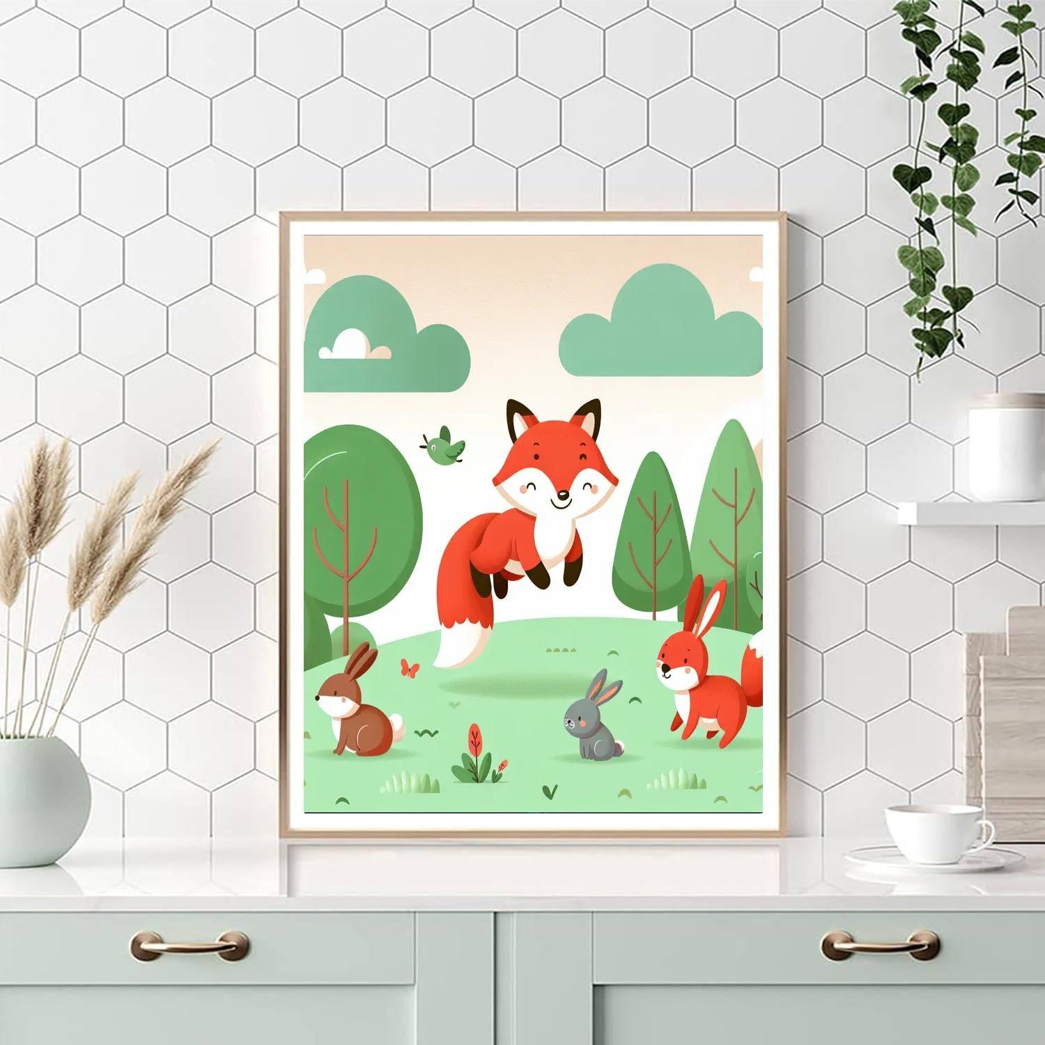 Colorful Forest Frolic Paint By Number