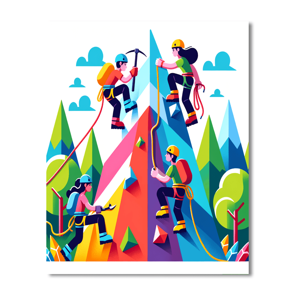 Epic Mountain Climb Painting By Numbers Kit