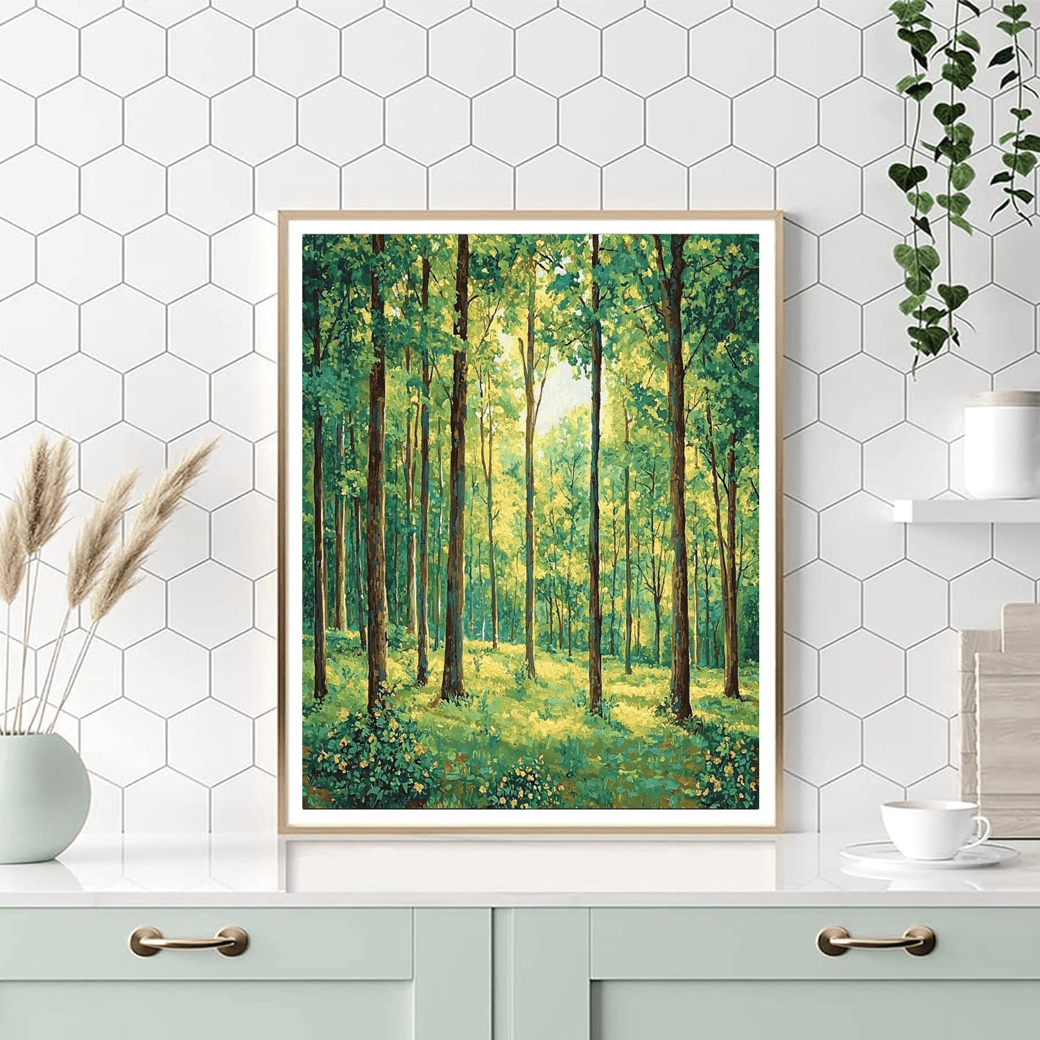 Claude Monet Inspired Whimsical Forest Delight  Paint By Numbers