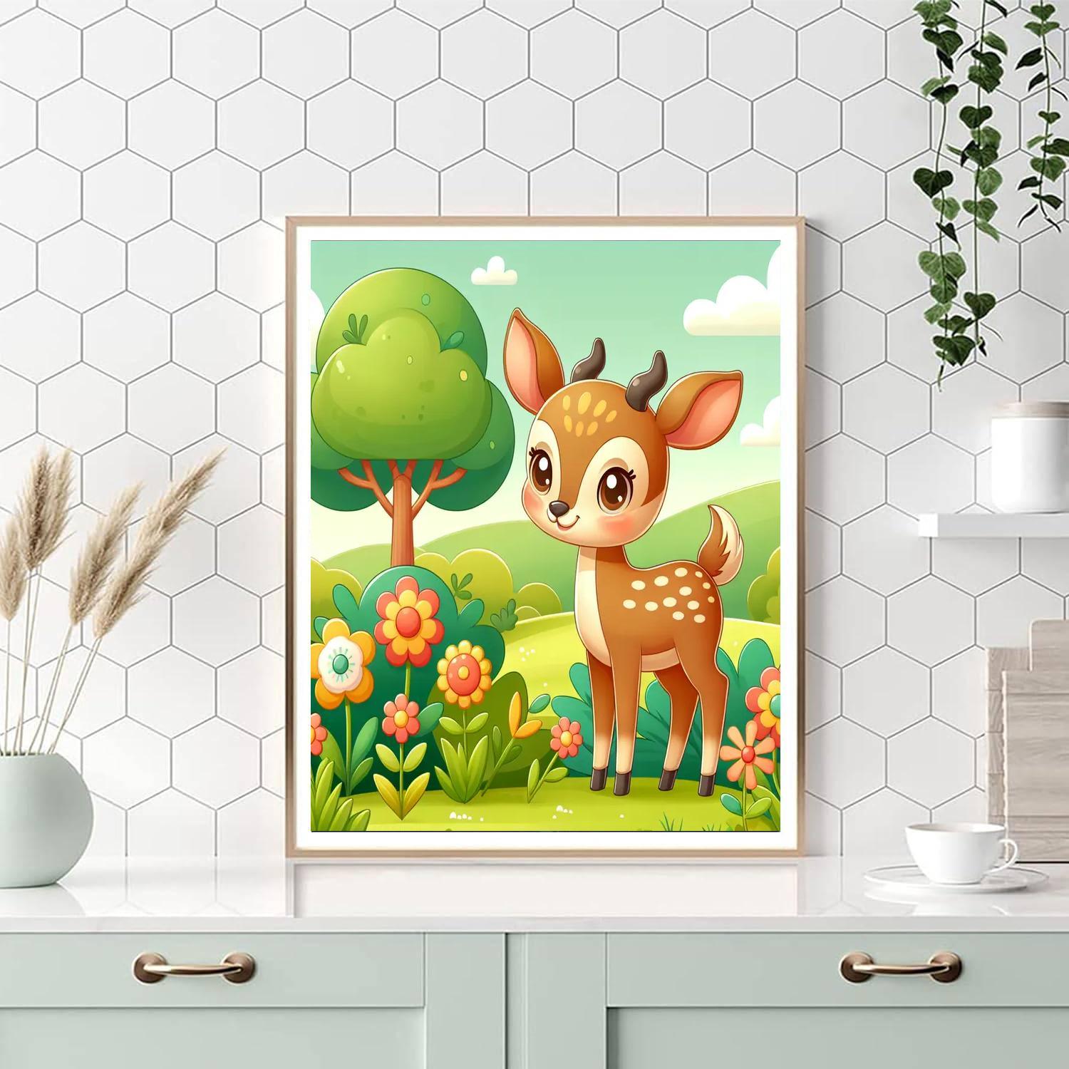 Adorable Antelope DIY Paint By Numbers