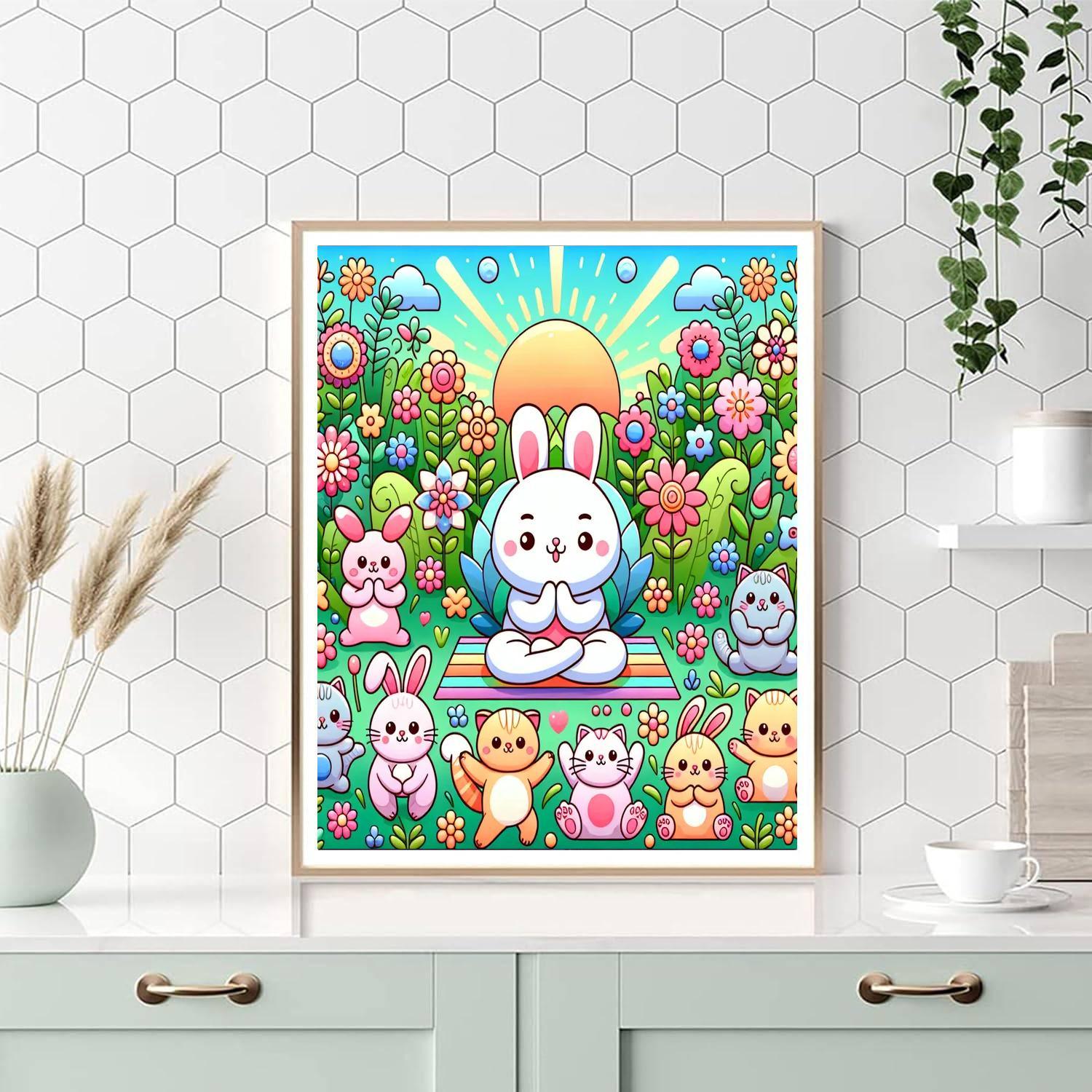 Cute Critter Yoga Paint By Color