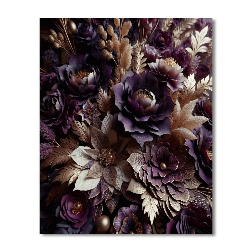Regal Floral Arrangement Paint By Numbers