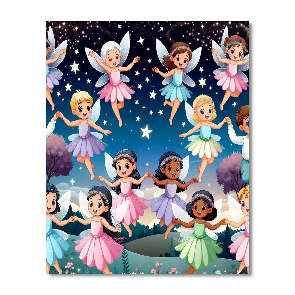 Sparkling Fairy Dance Paint By Color