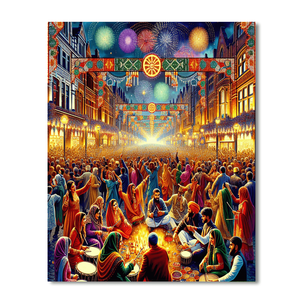Diwali - Leicester Numbered Painting Kits