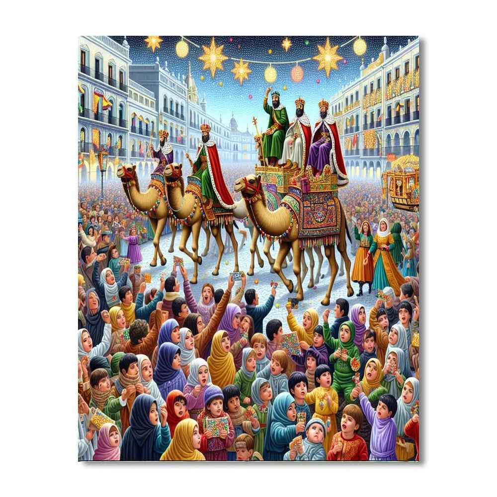 Día De Los Reyes Magos - Madrid Numbered Painting Kits