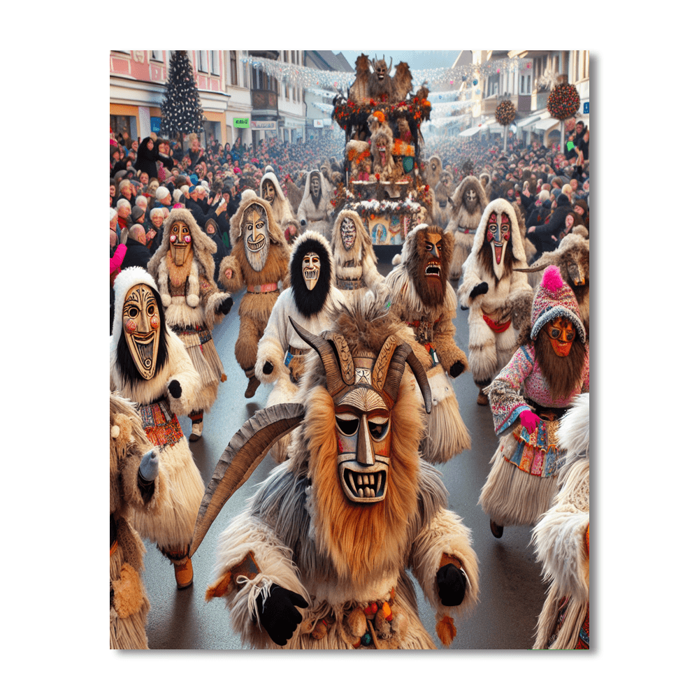 Busó Carnival - Hungary Number Painting