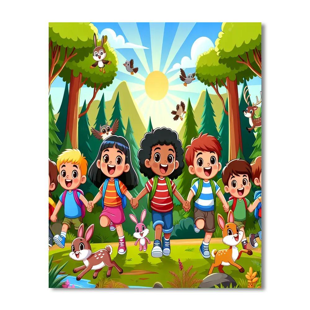 Fun In The Forest Paint By Color