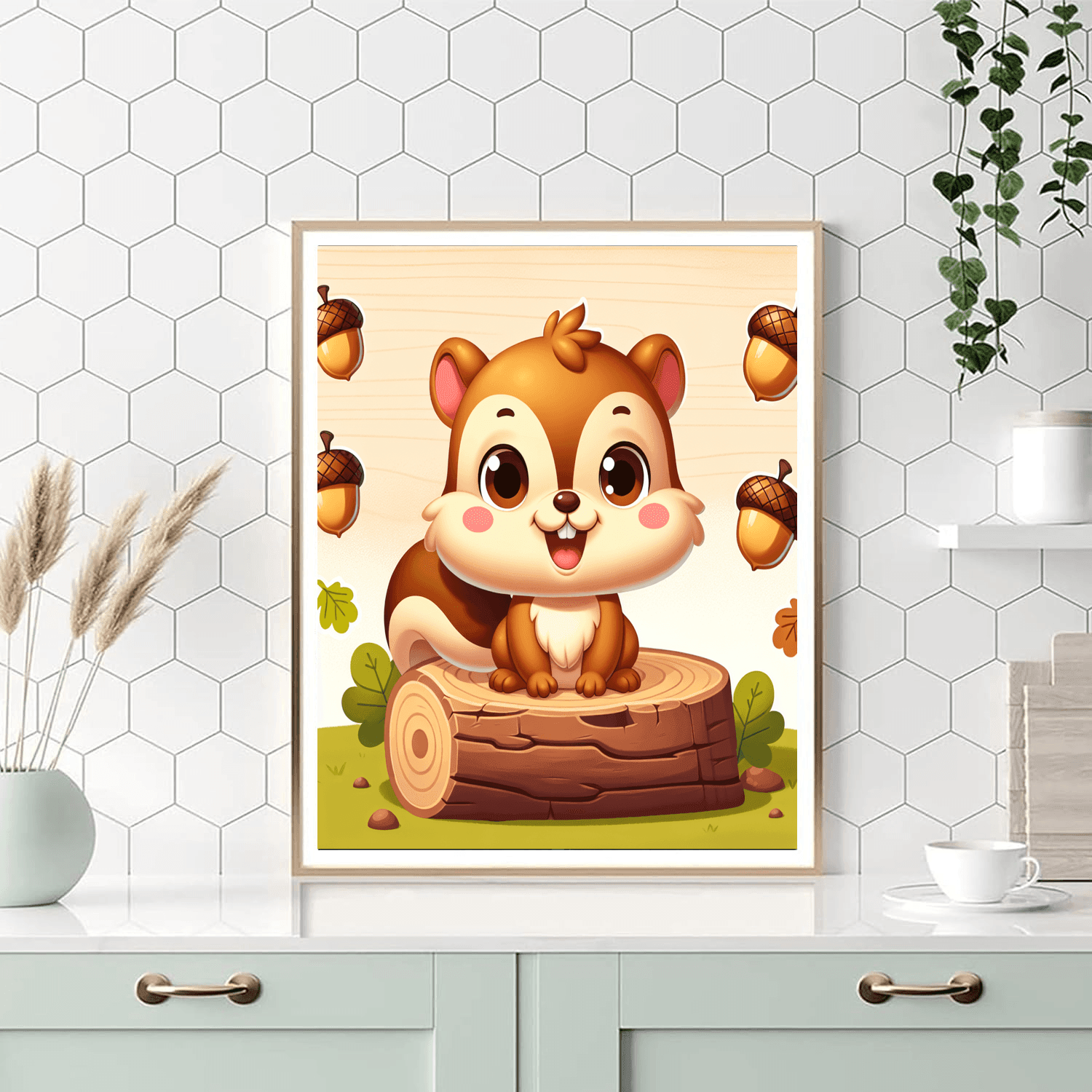 Cheeky Chipmunk Number Painting