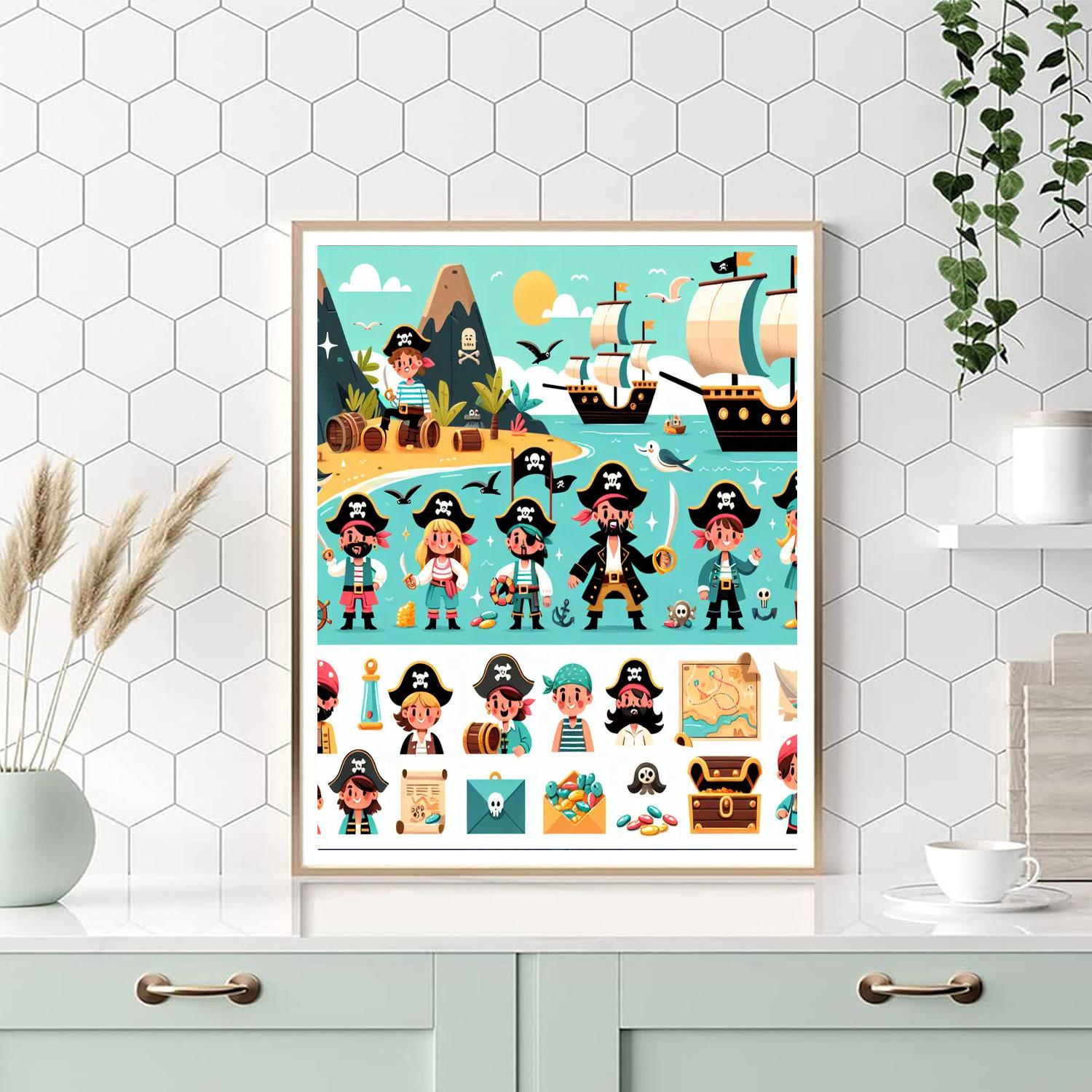 Pirate Cove Quest DIY Paint By Numbers