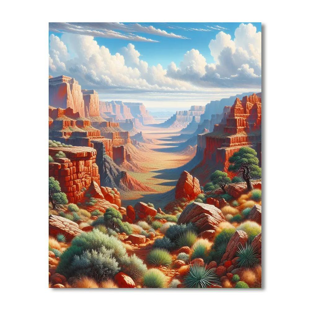 Majestic Canyon View Paint By Numbers Art