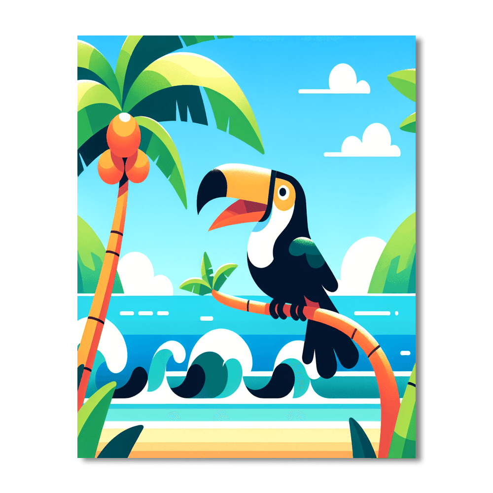 Tropical Island Exploration Paint By Numbers