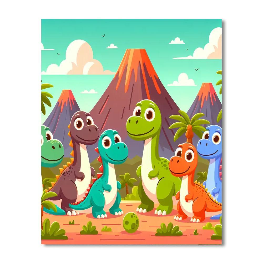 Incredible Dinosaur Adventures Paint By Numbers Kits