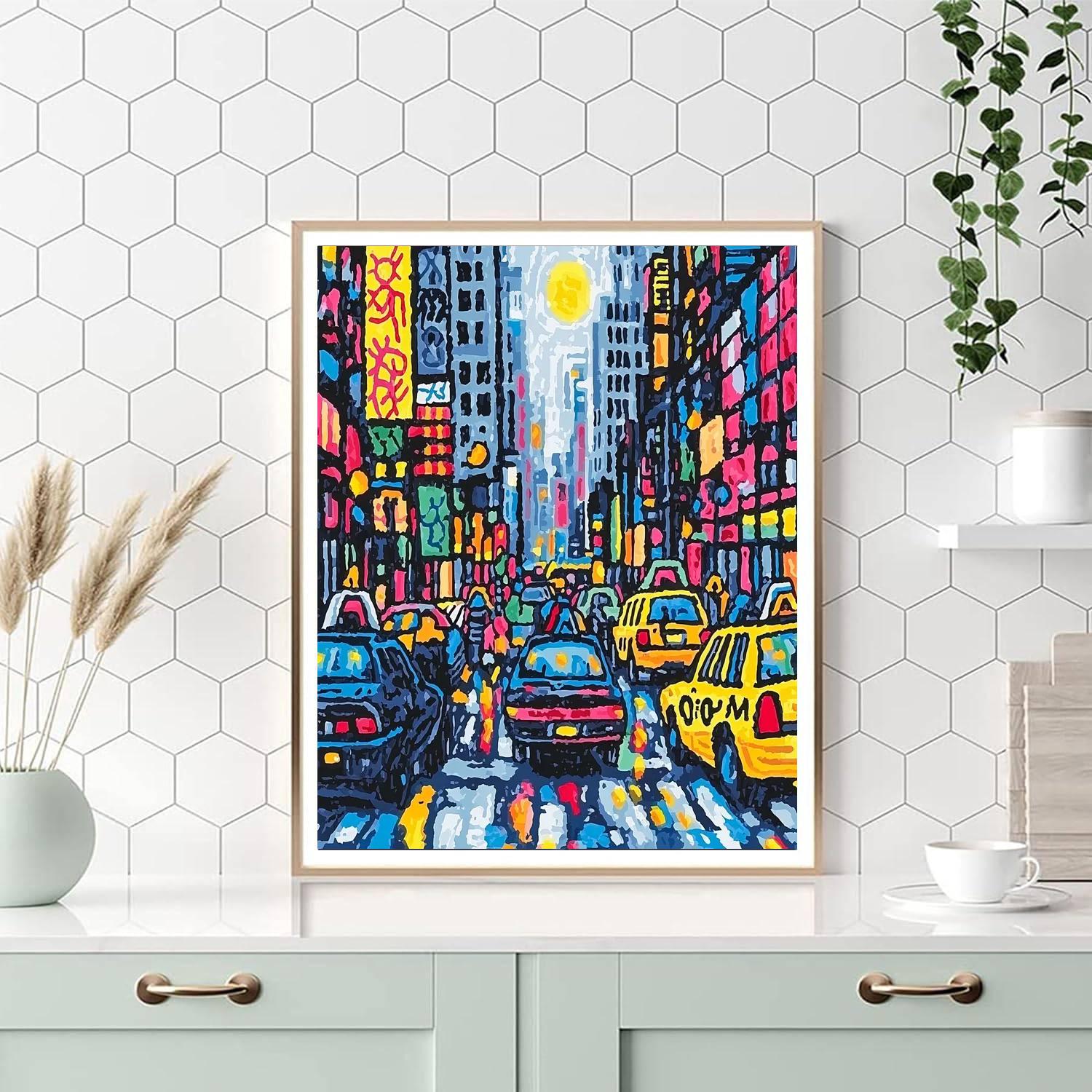 Keith Haring Inspired City's Heartbeat  Paint By Numbers Kits