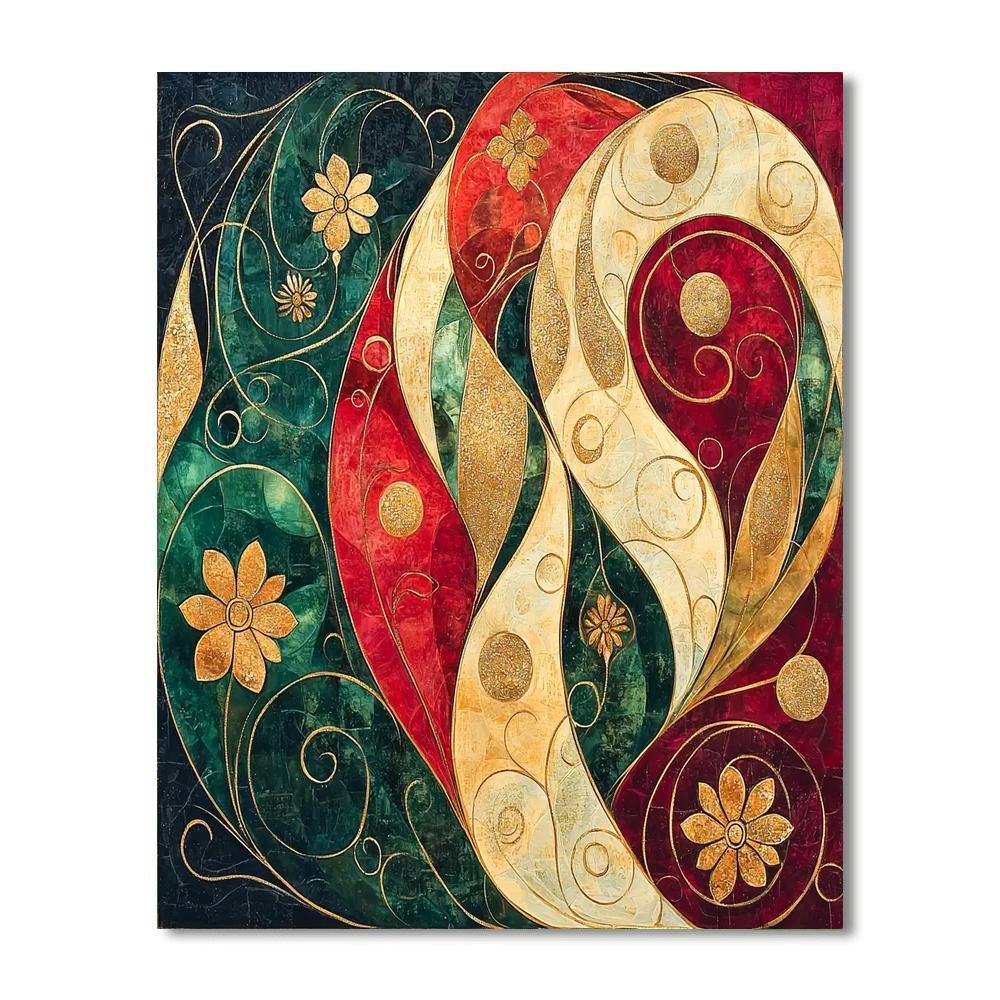 Gustav Klimt Inspired Abstract Connections  DIY Paint By Numbers