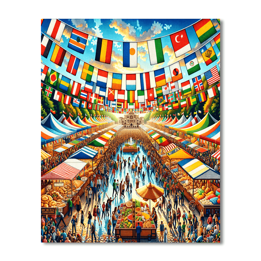 The Festival Of Nations Paint By Color