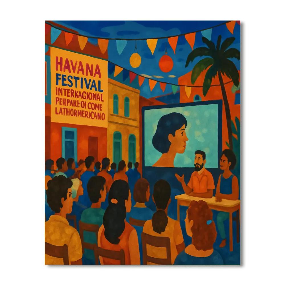 Festival Internacional Del Nuevo Cine Latinoamericano - Havana, Cuba Paint By Numbers Art