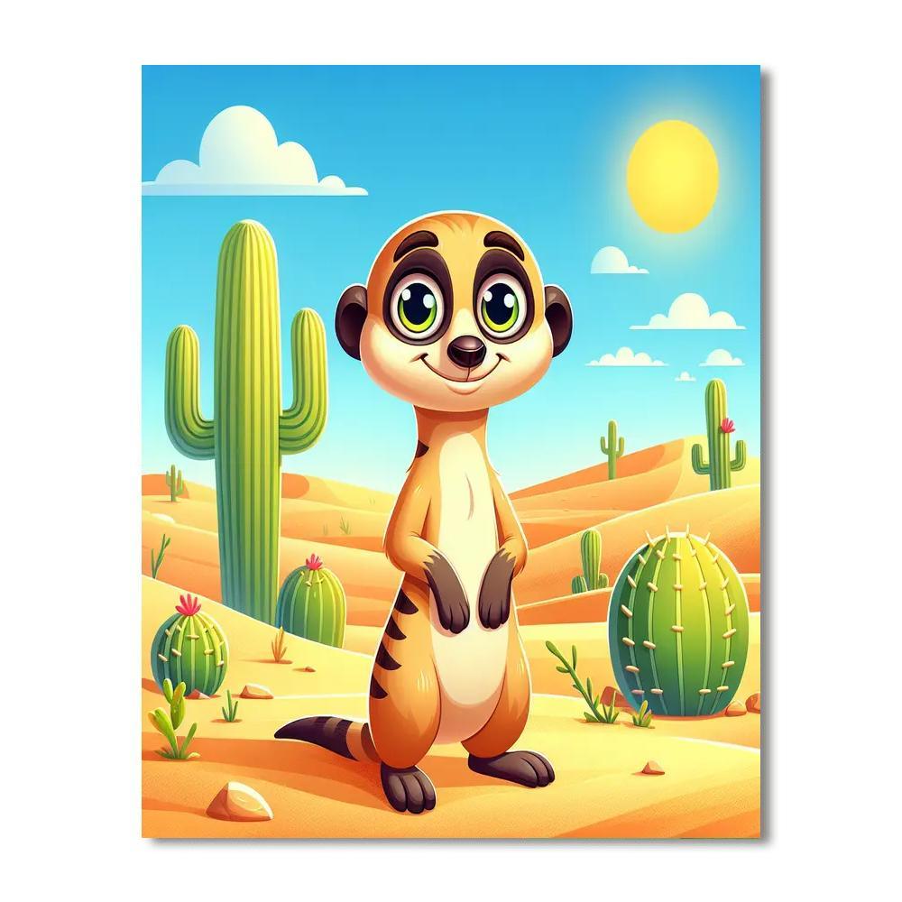 Merry Meerkat Numbered Painting Kits