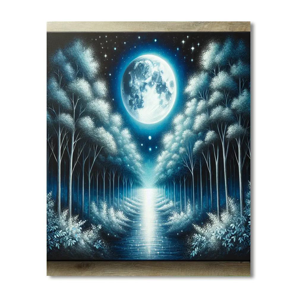 Ethereal Moonlit Pathway Numbered Painting Kits