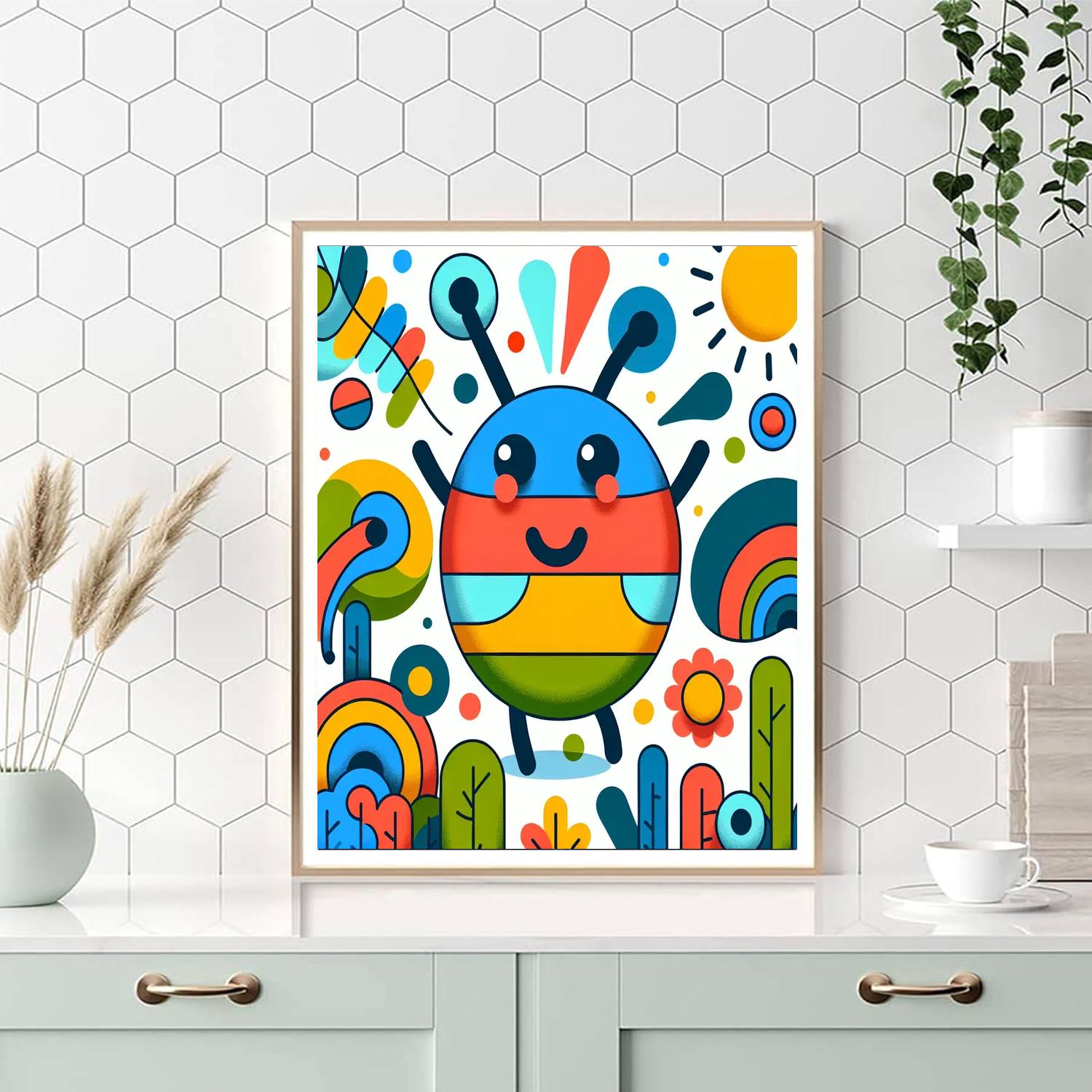 Dancing Doodlebug Painting By Numbers Kit
