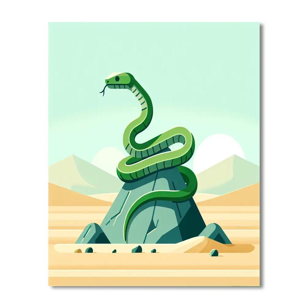 Vivacious Viper Venture Number Painting