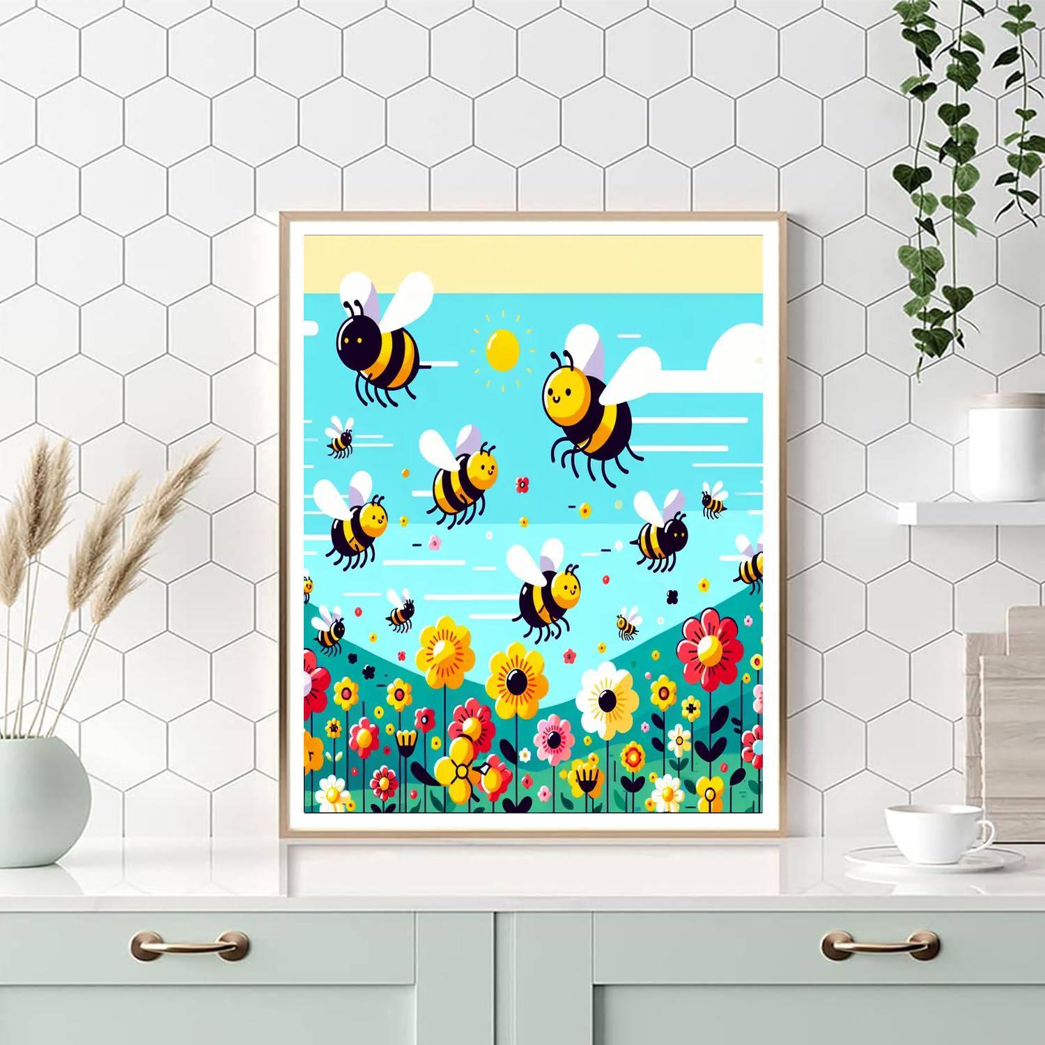 Buzzing Bee Ballet Paint By Color