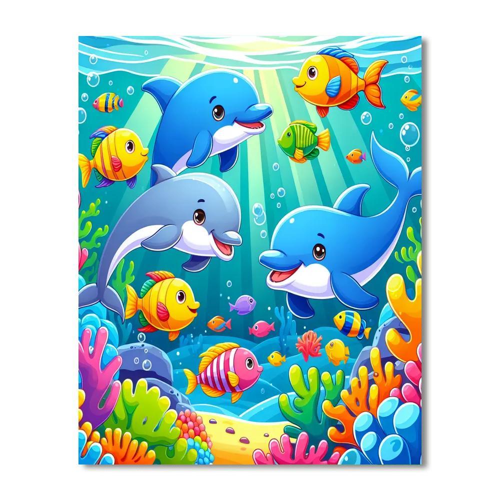 Adventurous Ocean Friends Paint By Number