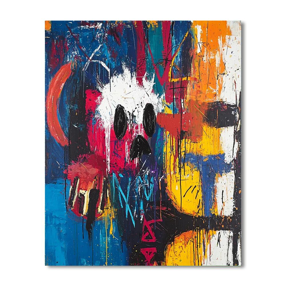 Jean-Michel Basquiat Inspired Echos Of Emotion  Paint By Numbers Kits