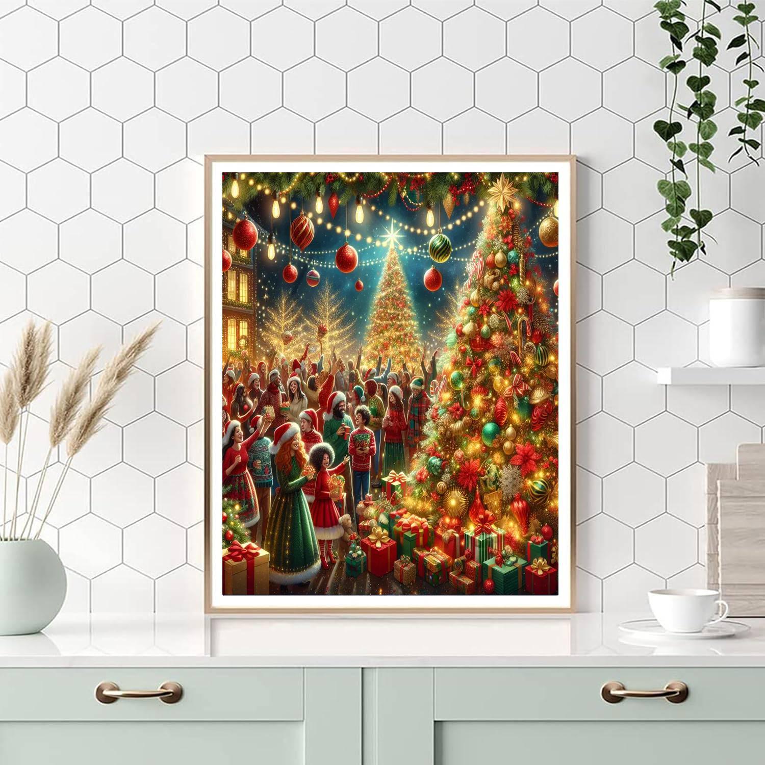 Charming Holiday Cheer DIY Paint By Numbers