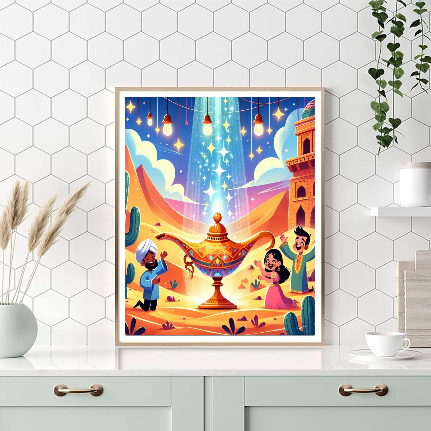 Magic Lamp Desert Tale DIY Paint By Numbers