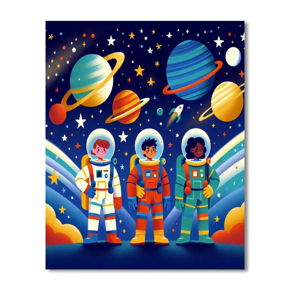 Space Cadet Adventure Paint By Numbers